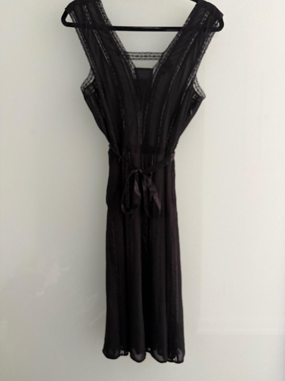 Y2K Shear black lace dress (shell)